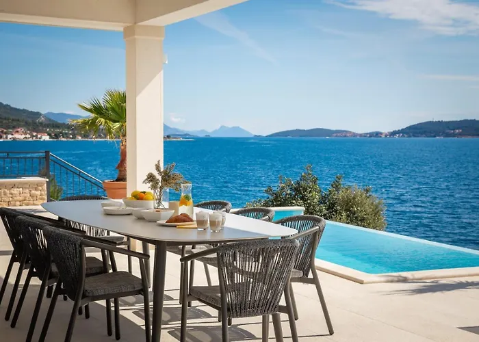 Βίλα Maris -heated Pool,sauna,first Row Sea Kuciste