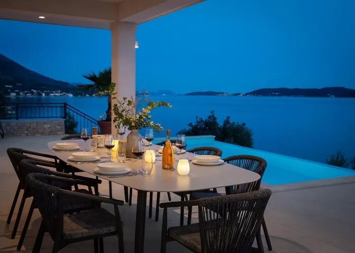 Maris -heated Pool,sauna,first Row Sea Βίλα Kuciste